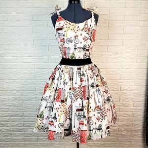 Handmade Paris in Springtime 2pc Skirt and Top Set